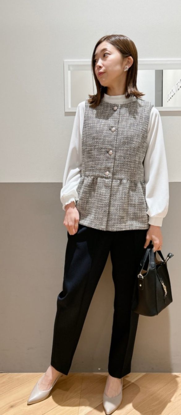 ジレのメリットである脚長効果も期待できる