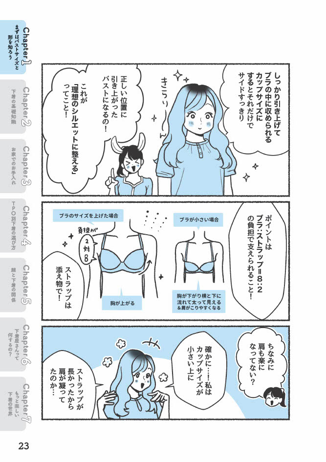 『悪いのはスタイルじゃなくて下着でした 一生モノの下着の教科書』（著者／ちーちょろす・漫画／oomisoka1231）