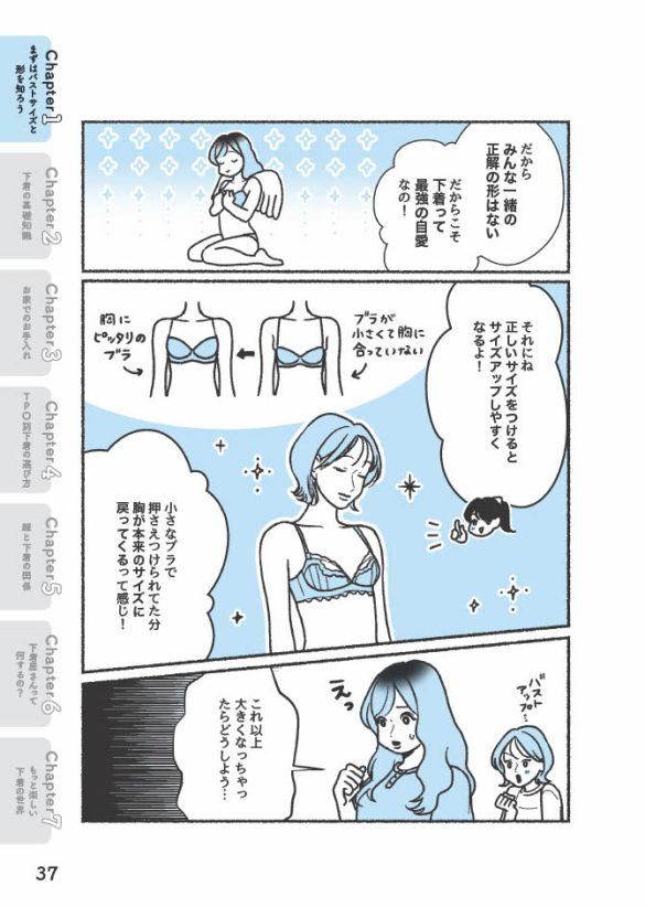 『悪いのはスタイルじゃなくて下着でした 一生モノの下着の教科書』（著者／ちーちょろす・漫画／oomisoka1231）