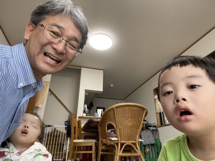 松原宏樹さん、恵満ちゃん、やまとくん