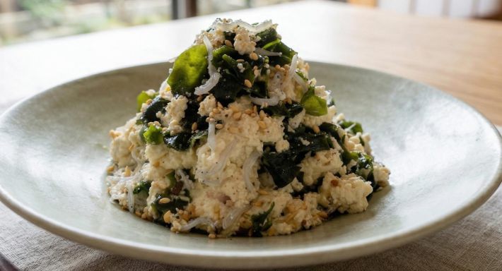 しらすとわかめのおつまみ腸活サラダの材料