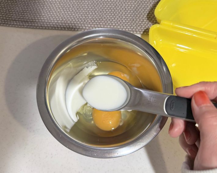 レンジで簡単！オムレツ