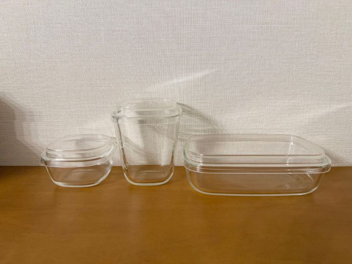 蓋をしたままレンジで使える 耐熱ガラス容器