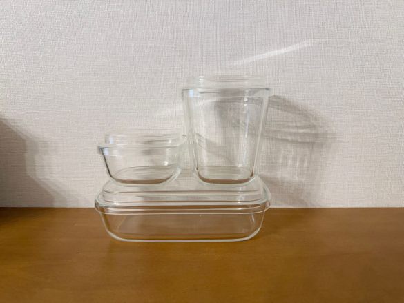 蓋をしたままレンジで使える 耐熱ガラス容器