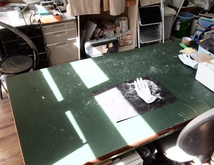 平岡さんの作業場