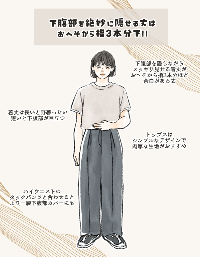 下腹部隠し ポイント