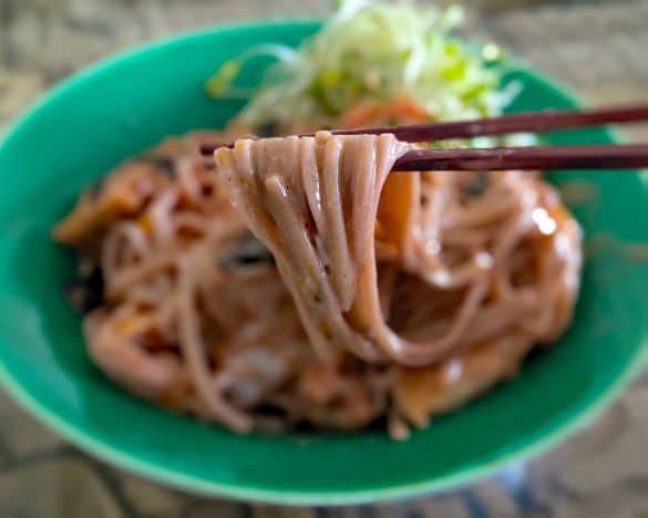 「明太チキンそば」