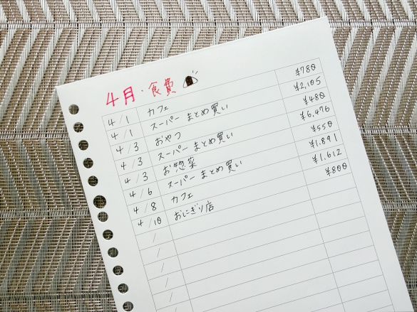 リフィルノート リフィル/記録ができる家計簿封筒