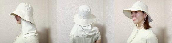 UVカットポケッタブルシェードハット