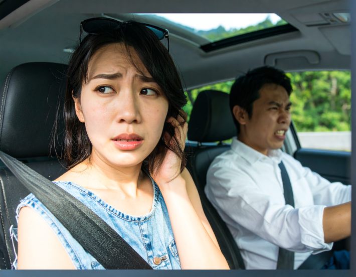 運転で豹変する男性