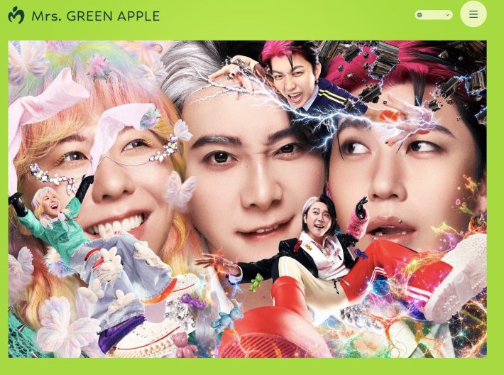 画像：Mrs. GREEN APPLEオフィシャルサイトより