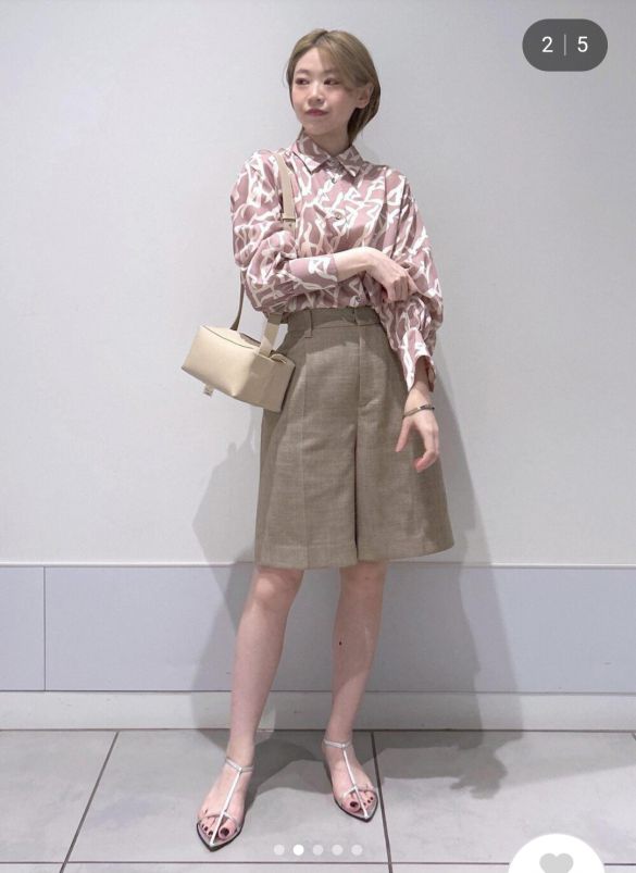 ハーフパンツ　着こなし