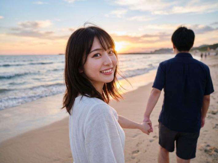 海デート