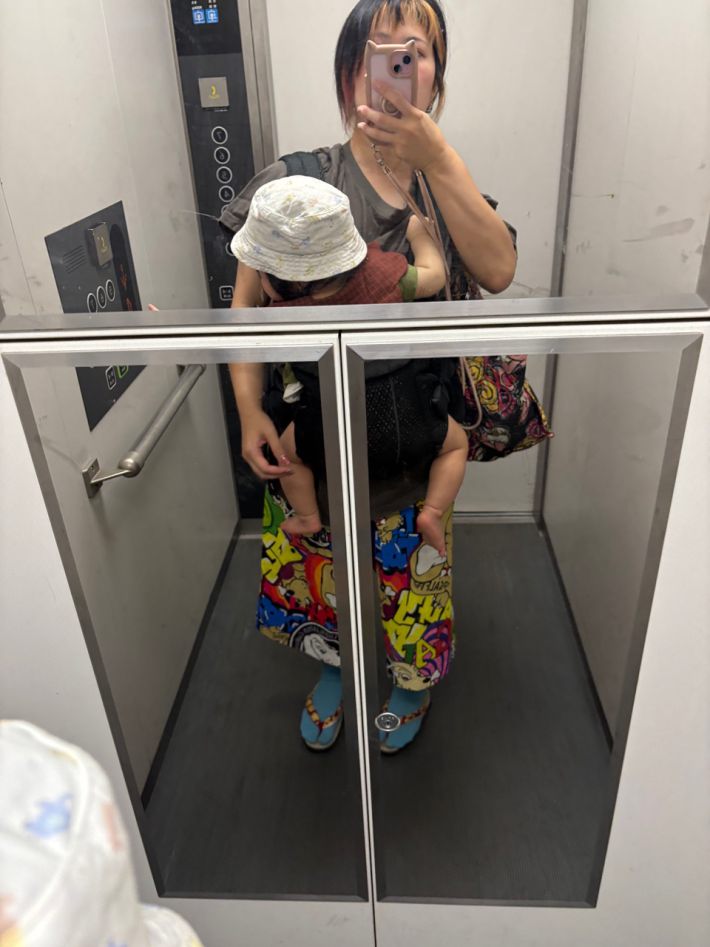 筆者と息子