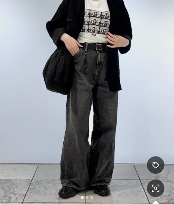 バレルレッグパンツ