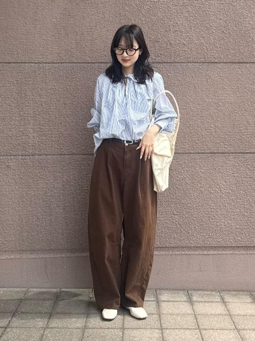 バレルレッグパンツ