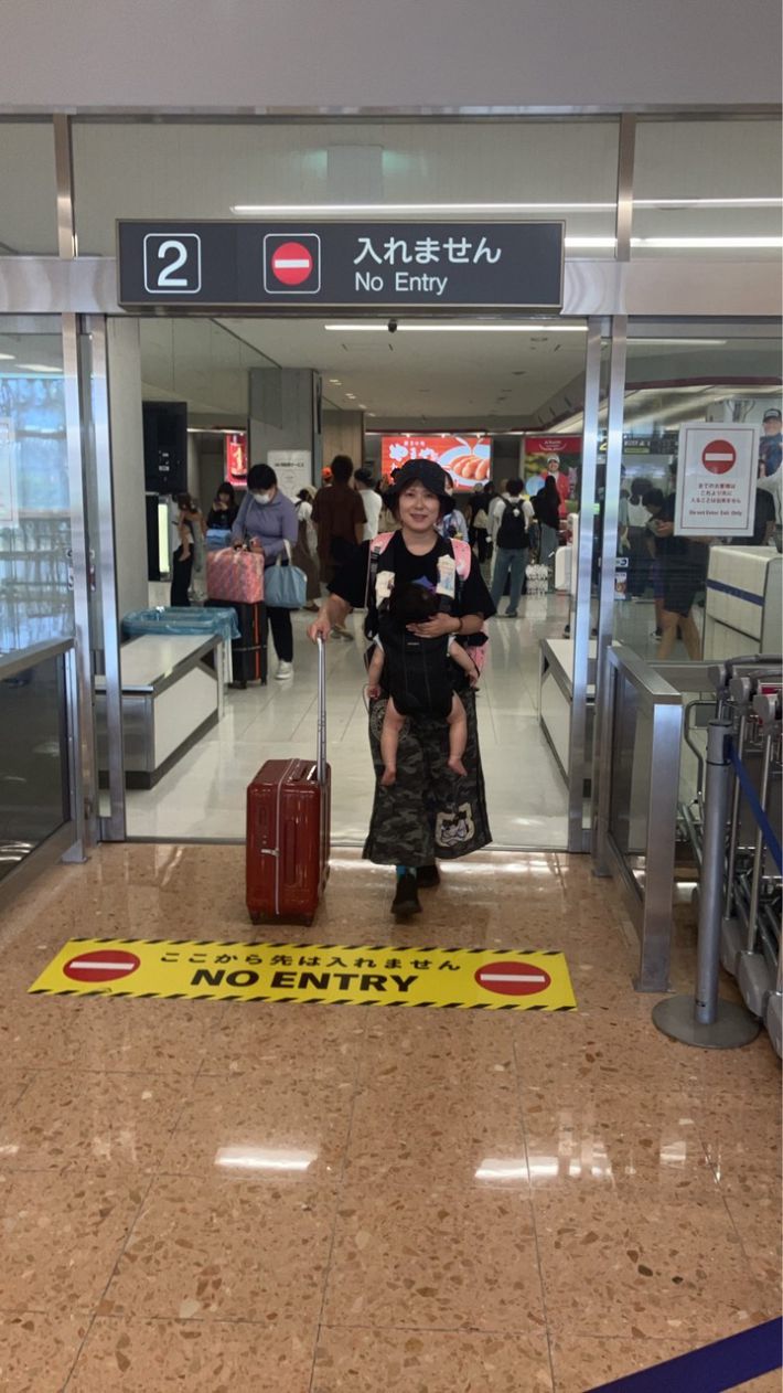 宮崎ブーゲンビリア空港に降り立った私と息子