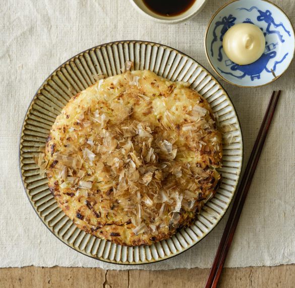 豆腐とキャベツのお好み焼き