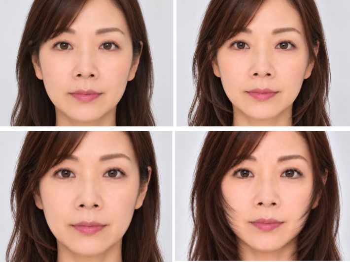 40代、顔周りの髪変化